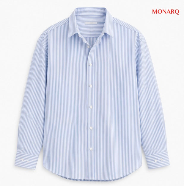 MONARQ Signature Blue Stripe Shirt