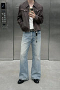 Blue Hype Wash Bootcut Jeans