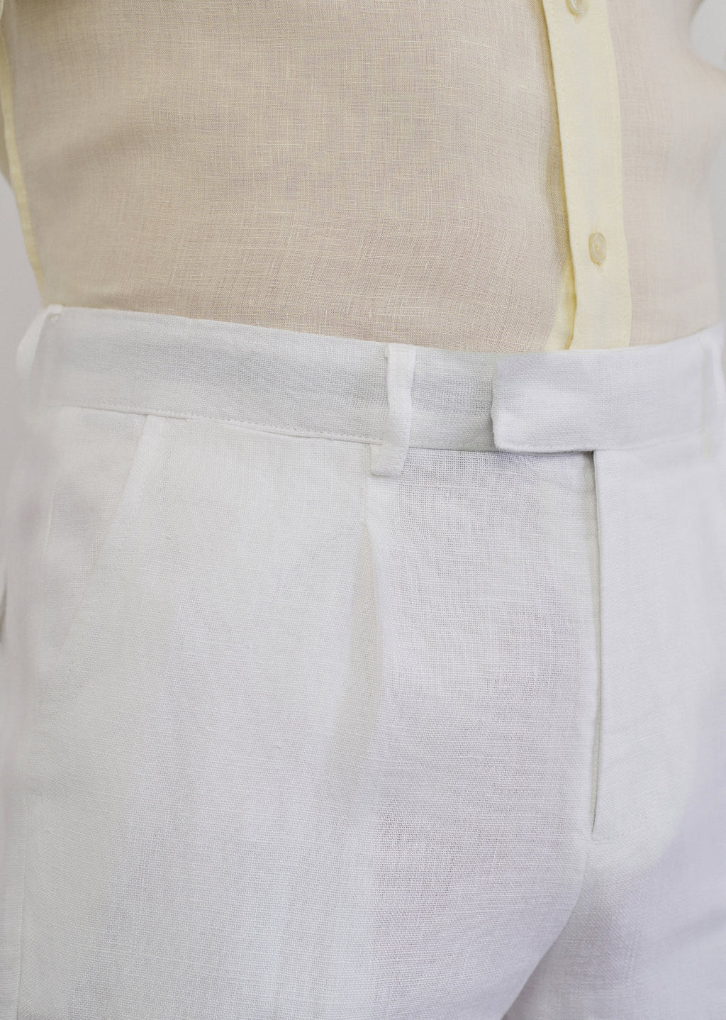 MONARQ Aster Linen Trousers – White