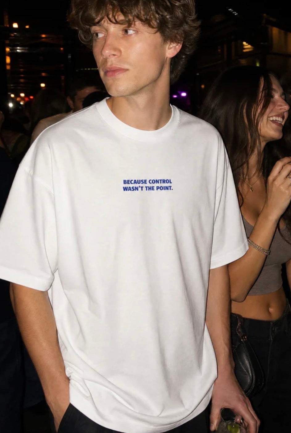 Absolute Sober Oversized Tee – White