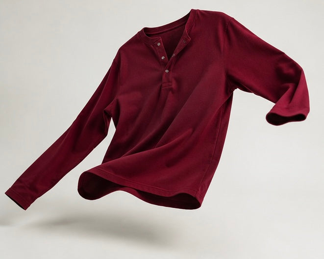 MONARQ Red Henley T-Shirt