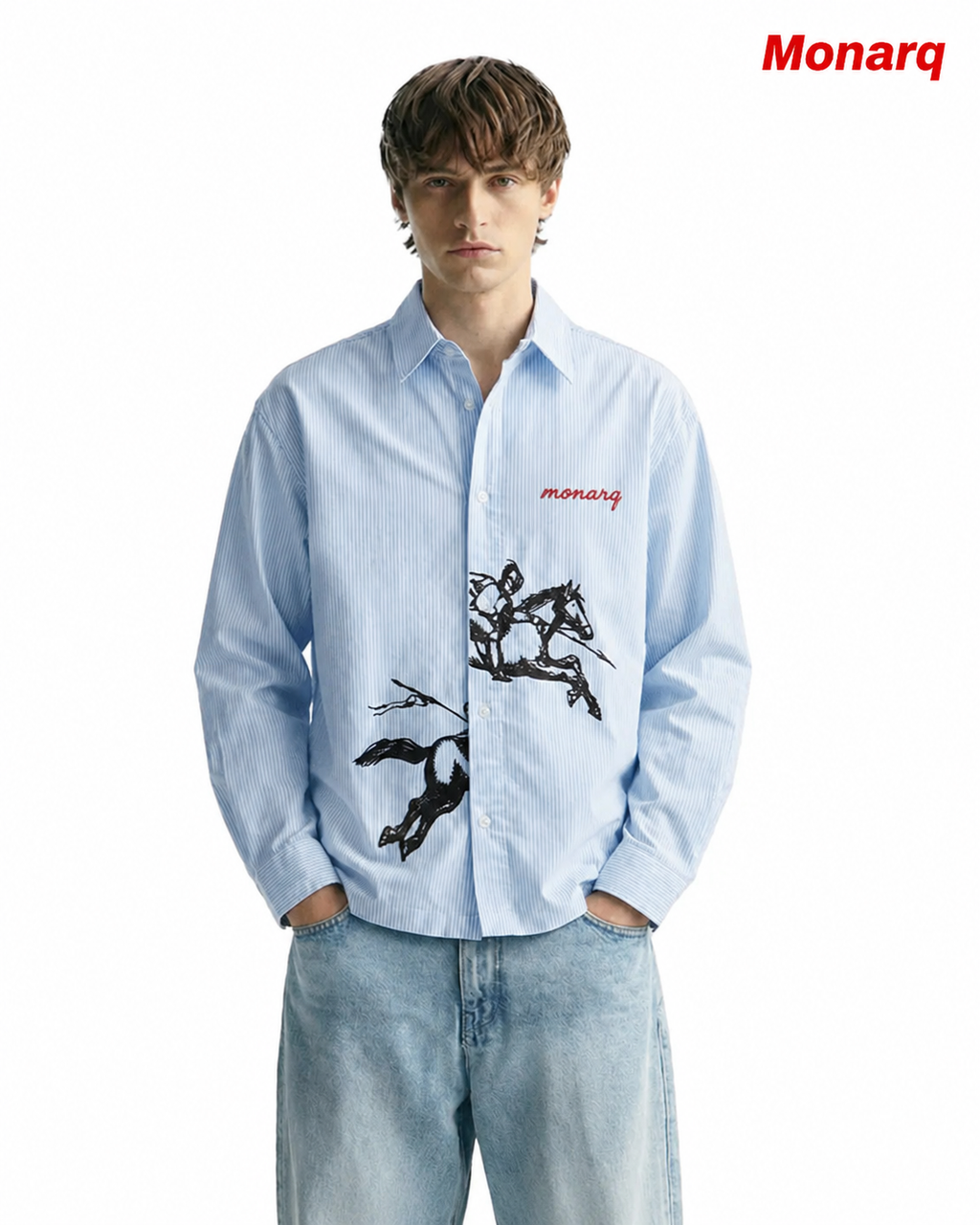 MONARQ Old Money Striped Shirt