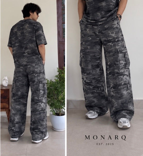 MONARQ Kargil Warrior Camo Cargo Pants + Free T-shirt