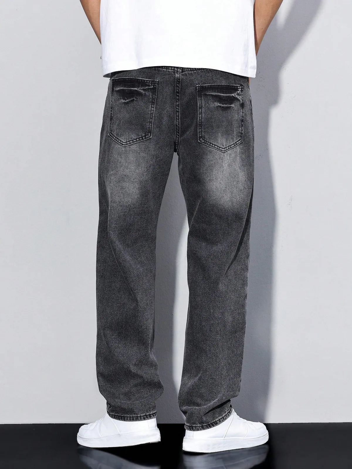 Shadow Crest Straight Fit Jeans