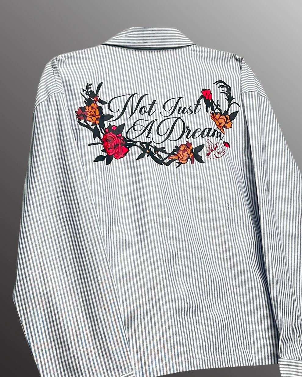 MONARQ Dreamvine Striped Linen Blend Shirt
