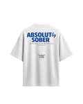 Absolute Sober Oversized Tee – White