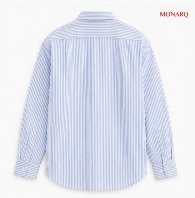 MONARQ Signature Blue Stripe Shirt
