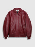 MONARQ Burgundy Leather Jacket