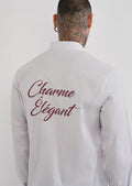 Monarq Élégance Embroidered Shirt – Ivory