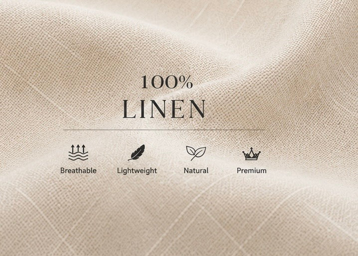 MONARQ Sandstone Linen Shirt – Beige
