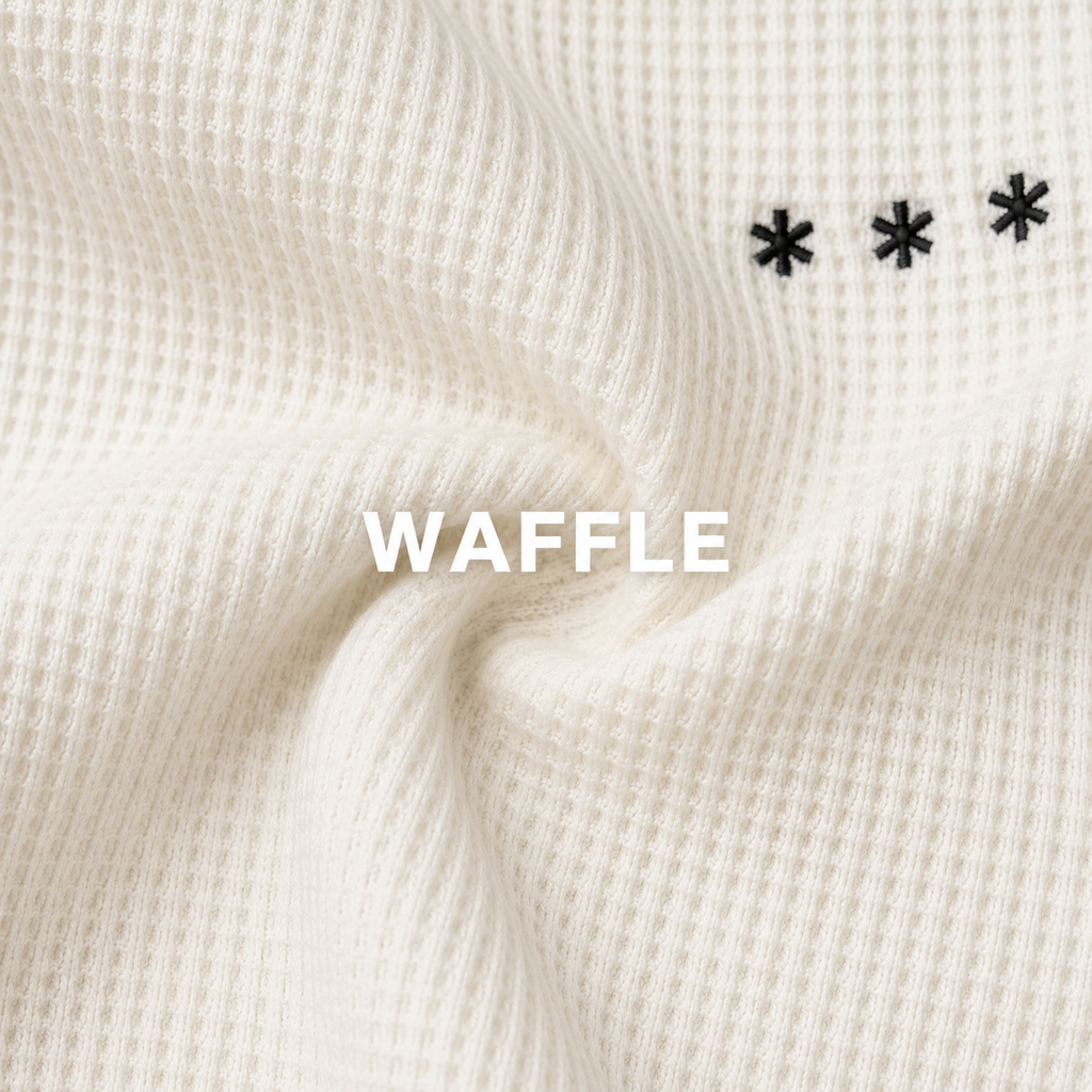 Monarq Waffle Essential Boxy Tee – Ivory