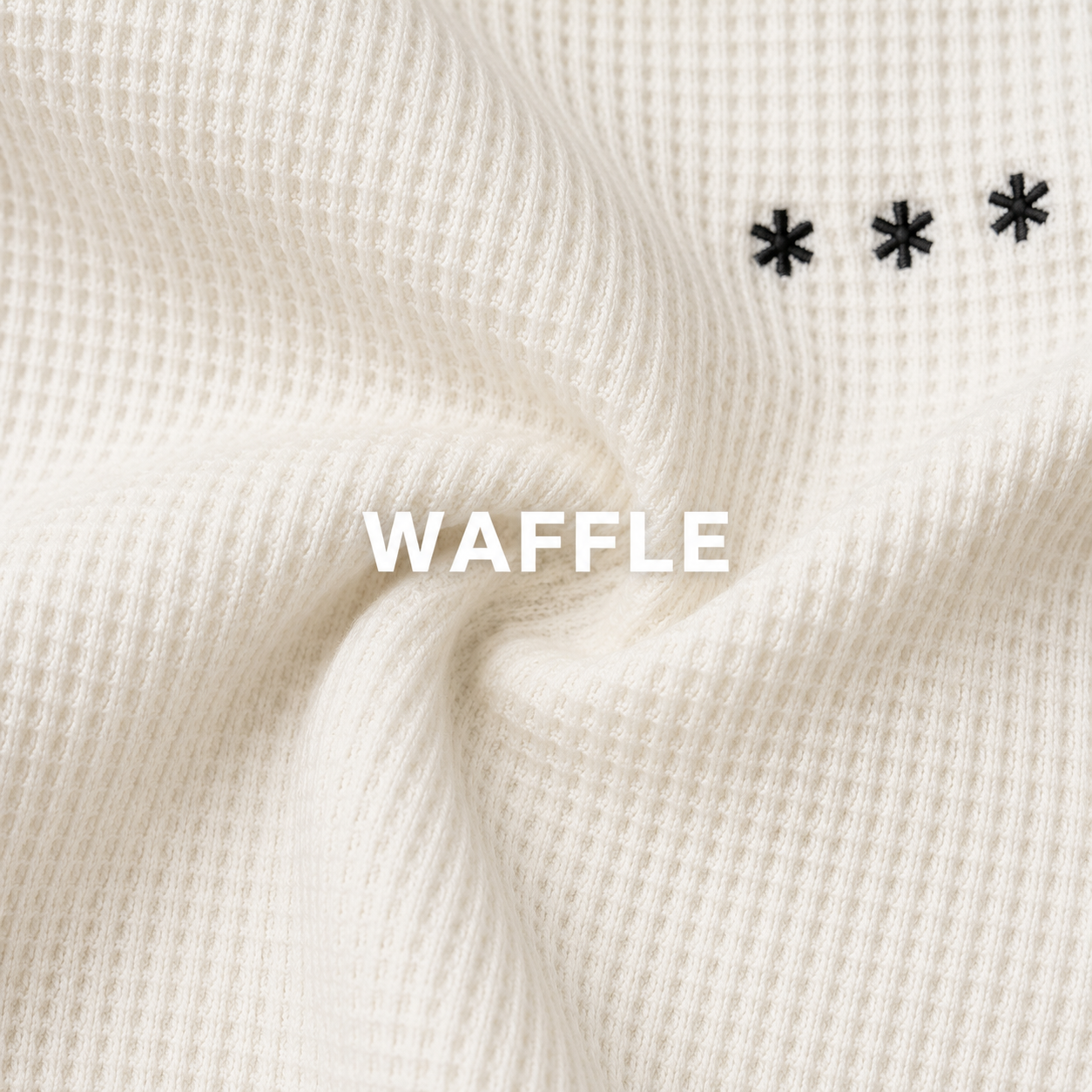 Monarq Waffle Essential Boxy Tee – Ivory