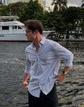 MONARQ Signature Blue Stripe Shirt