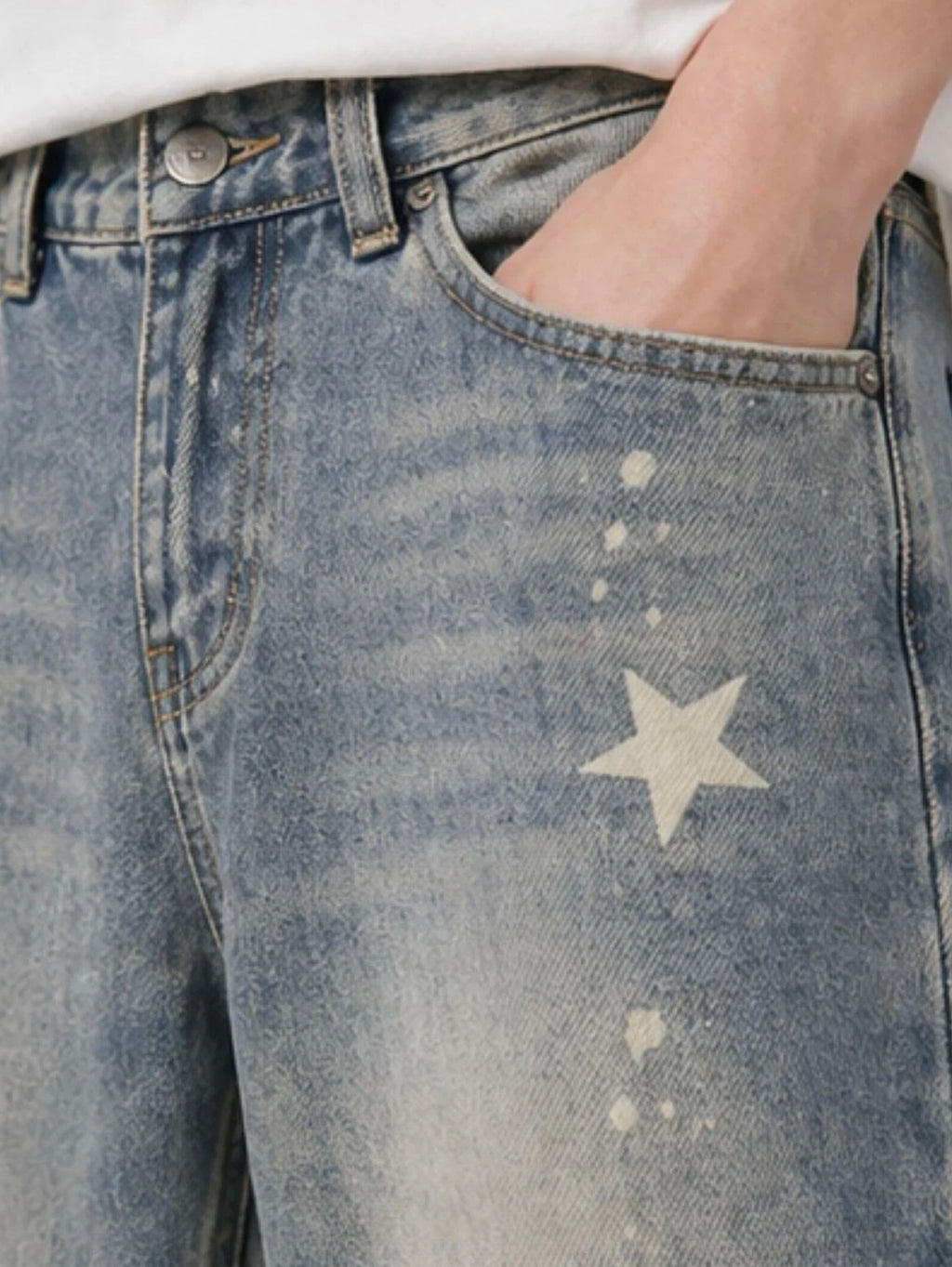 MONARQ Stardust Baggy Denim – Grey Wash